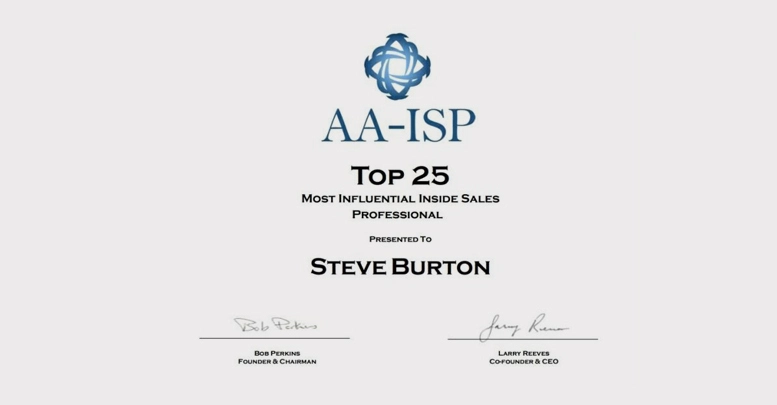 Top 25 Most Influential Inside Sales Professional
